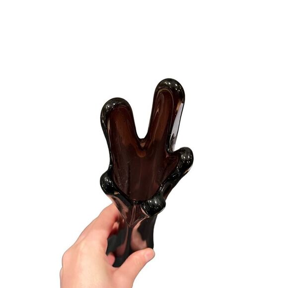 Purple small glass vase - Picture 6 of 6